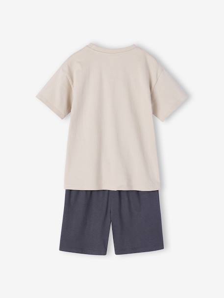 Boys' ROI LION pyjamas shorts clay beige - vertbaudet enfant 