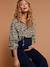 Leopard print nursing shirt ecru - vertbaudet enfant 