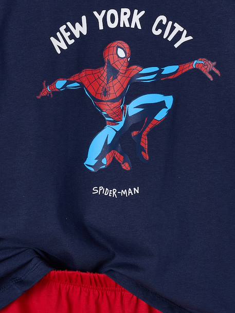 Boys' SPIDERMAN New York City pyjama shorts red - vertbaudet enfant 