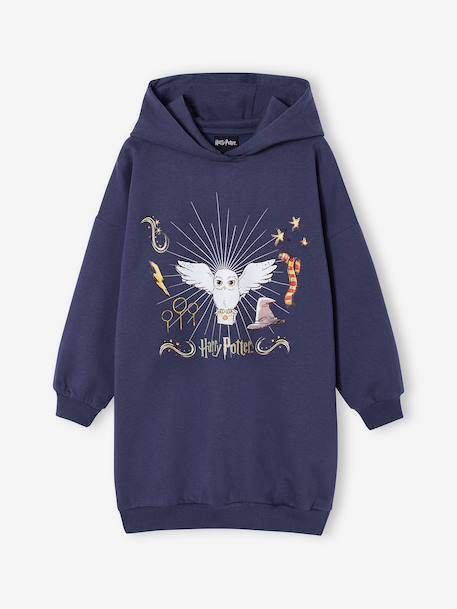 Harry Potter girl's hooded sweatshirt dress night blue - vertbaudet enfant 