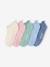Pack of 5 pairs of girls' ankle socks sky blue - vertbaudet enfant 