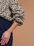 Leopard print nursing shirt ecru - vertbaudet enfant 