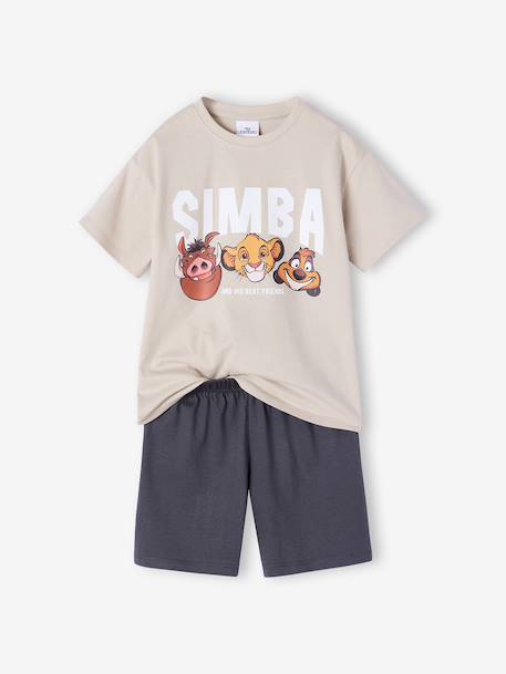 Boys' ROI LION pyjamas shorts clay beige - vertbaudet enfant 