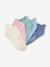 Lot 5 paires socquettes fille bleu ciel - vertbaudet enfant 