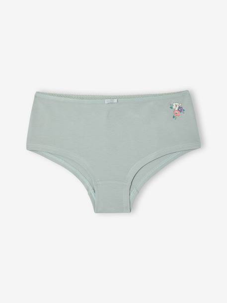 Pack of 5 girls' maternity shorties sage green - vertbaudet enfant 