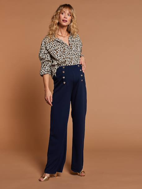 Leopard print nursing shirt ecru - vertbaudet enfant 
