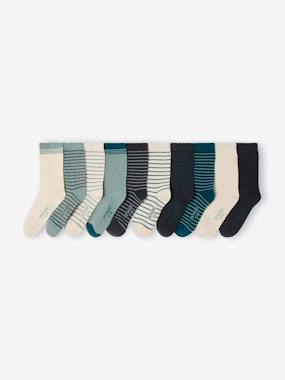 Boys-Underwear-Pack of 10 pairs of boys' socks Basics 