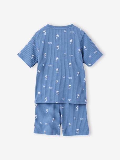 Pack of 2 boys' short pyjamas denim blue - vertbaudet enfant 