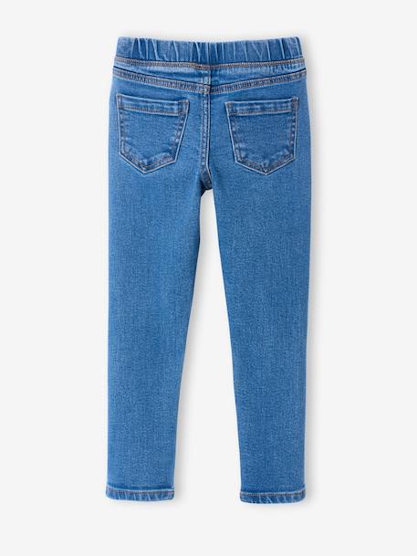 Denim Treggings for Girls bleached denim+medium blue - vertbaudet enfant 