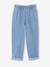 Paperbag denim trouser light blue+medium blue - vertbaudet enfant 