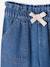 Paperbag denim trouser light blue+medium blue - vertbaudet enfant 