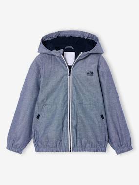 Boys-Coats & Jackets-Windcheaters & Raincoats-Boy's zipped hooded windcheater 