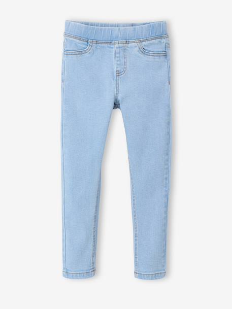 Denim Treggings for Girls bleached denim+medium blue - vertbaudet enfant 