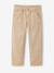 Boy's straight-leg trouser clay beige - vertbaudet enfant 