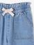 Paperbag denim trouser light blue+medium blue - vertbaudet enfant 