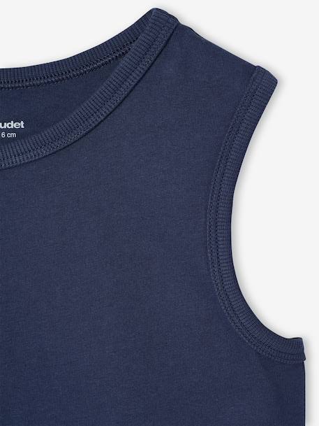 Pack of 2 Tank Tops for Boys set blue+set white - vertbaudet enfant 