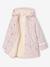 Ciré fille à capuche doublé sherpa anthracite+indigo+multicolore+rose pâle - vertbaudet enfant 