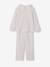 Girls' floral cotton muslin pyjamas ecru - vertbaudet enfant 