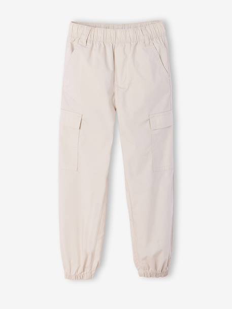 Lightweight cargo trousers beige+olive - vertbaudet enfant 