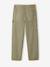 Boy's multi-pocket canvas trousers sage green - vertbaudet enfant 
