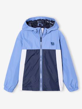 Boys-Coats & Jackets-Windcheaters & Raincoats-Colourblock windbreaker jacket for boys 