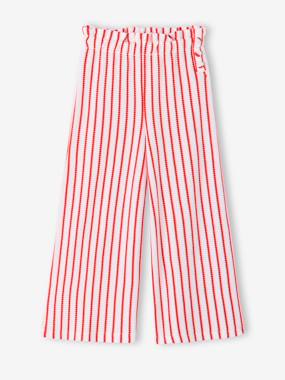 Legging large rayé en maille - vertbaudet enfant Fille-Legging large rayé en maille