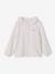 Girls' floral cotton muslin pyjamas ecru - vertbaudet enfant 