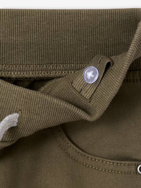 Pantalon garçon jogger facile à enfiler bleu grisé+caramel+kaki - vertbaudet enfant 