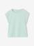 Plain Basics T-Shirt for Girls aqua green+ecru+navy blue+sweet pink - vertbaudet enfant 