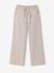 Girl's wide leg fluid trousers striped beige - vertbaudet enfant 