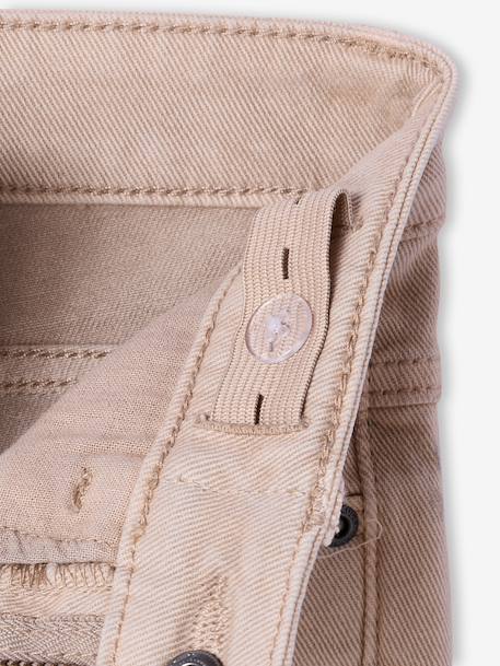 NARROW Hip, MorphologiK Slim Leg Coloured Trousers, for Boys beige+black+clay beige+emerald green+night blue+tomato red - vertbaudet enfant 