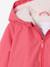 Coupe-vent fille à capuche doublé sherpa rose - vertbaudet enfant 