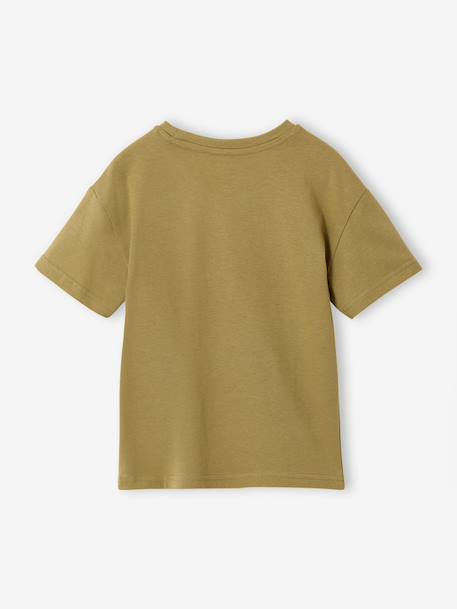 Short-sleeved tiger t-shirt olive - vertbaudet enfant 