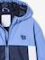 Colourblock windbreaker jacket for boys aqua green+khaki+medium blue - vertbaudet enfant 