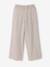 Girl's wide leg fluid trousers striped beige - vertbaudet enfant 