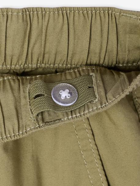 Lightweight cargo trousers beige+olive - vertbaudet enfant 
