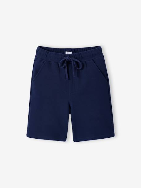 Cotton bermuda shorts for boys navy blue - vertbaudet enfant 