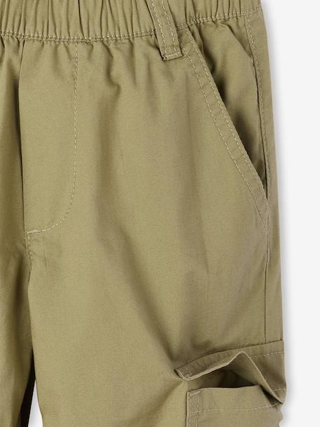 Lightweight cargo trousers beige+olive - vertbaudet enfant 
