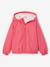 Coupe-vent fille à capuche doublé sherpa rose - vertbaudet enfant 