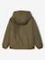 Windcheater with Sherpa-Lined Hood for Boys caramel+khaki+navy blue+olive - vertbaudet enfant 