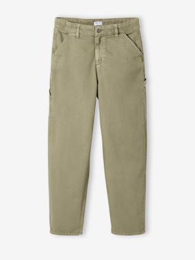 -Pantalon garçon toile multipoche