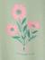 Tee-shirt fille imprimé manches courtes écru+mauve+rose+vert sauge - vertbaudet enfant 