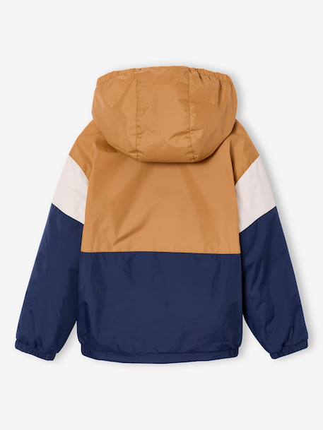 Sherpa-lined boy's windcheater pecan nut - vertbaudet enfant 