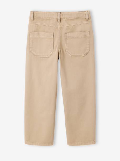 Boy's straight-leg trouser clay beige - vertbaudet enfant 