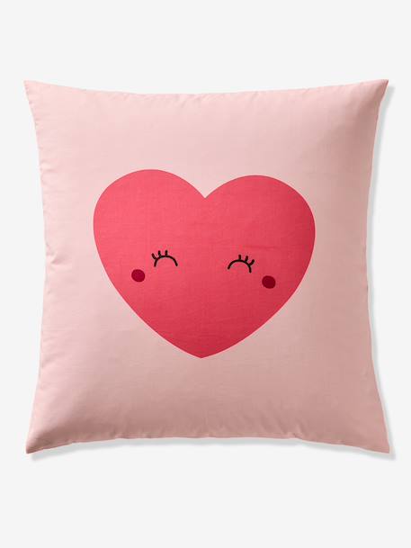 Zipped Bedding Set with Recycled Cotton, CHERRY printed pink - vertbaudet enfant 