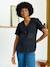 Broderie Anglaise Maternity and Nursing Blouse black+khaki - vertbaudet enfant 