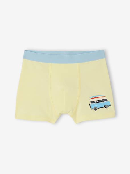 Pack of 5 Van boxers aqua green - vertbaudet enfant 