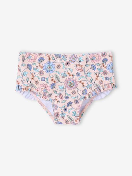 Girls' UV Protection two-piece swimsuit nude pink - vertbaudet enfant 