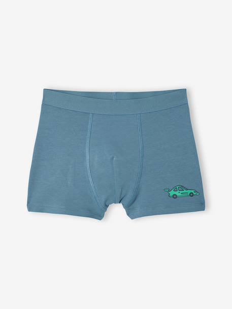 Pack of 5 boys' boxers with a circuit print ecru - vertbaudet enfant 