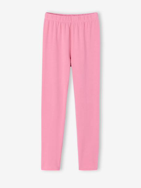 Lot de 2 leggings fille Basics anthracite+écru+gris chiné+noir+lot gris anthracite + bleu mar - vertbaudet enfant 